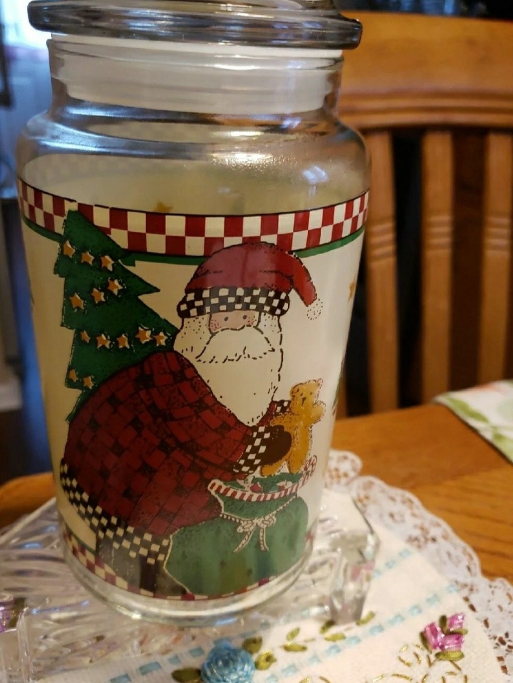 Vintage 1997 ANCHOR HOCKING Debbie Mumm Container